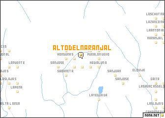 map of Alto del Naranjal