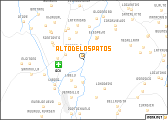 map of Alto de Los Patos