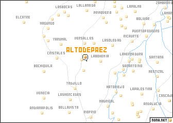 map of Alto de Páez