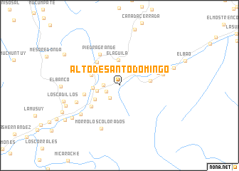map of Alto de Santo Domingo