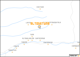 map of Alto de Tuna