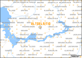 map of Alto El Sitio