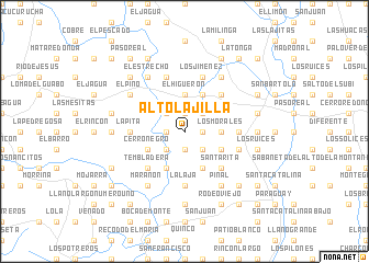 map of Alto Lajilla