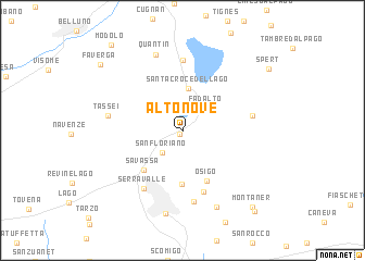 map of Alto Nove
