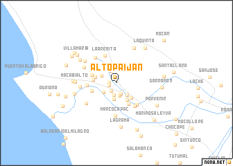 map of Alto Paiján