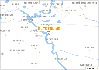 map of Alto Tulijá