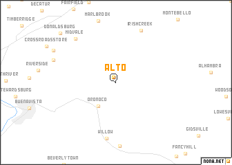 map of Alto