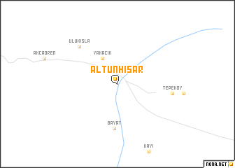 map of Altunhisar