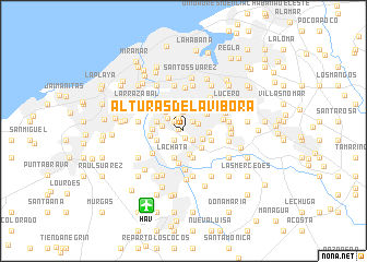 map of Alturas de la Víbora