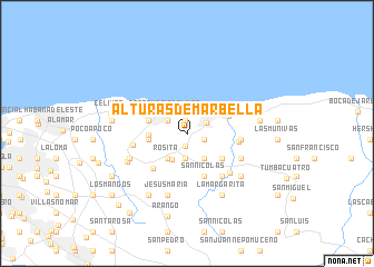 map of Alturas de Marbella