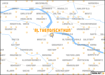 map of Alt Wendischthun