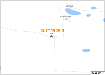 map of Altynsarīn