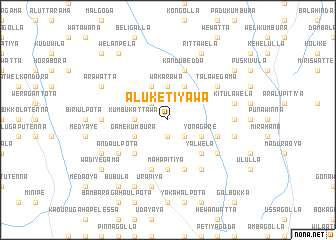 map of Aluketiyawa