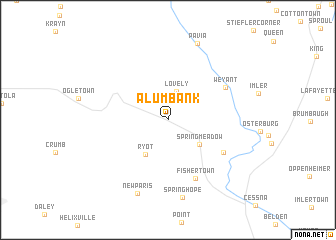 map of Alum Bank