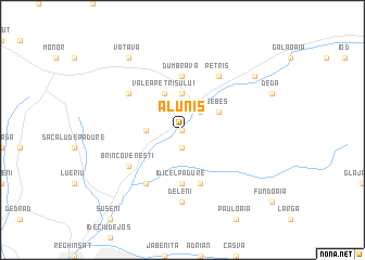 map of Aluniş
