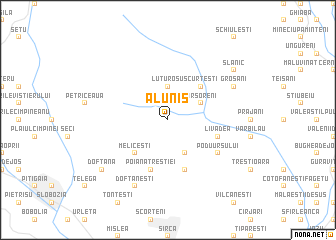 map of Aluniş