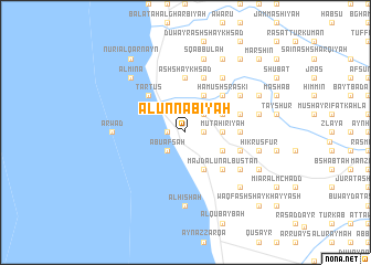 map of Al ‘Unnābīyah