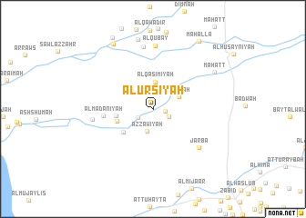 map of Al ‘Ursīyah