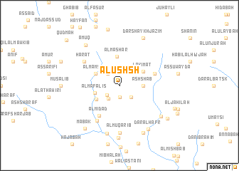 map of Al ‘Ushsh