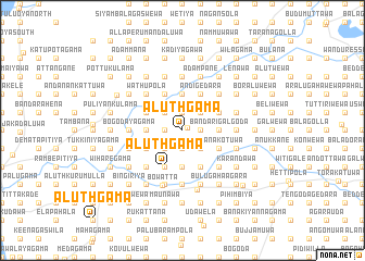 map of Aluthgama