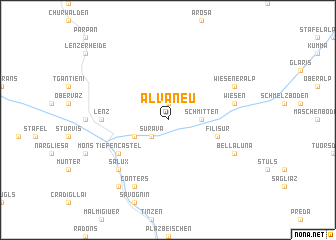 map of Alvaneu