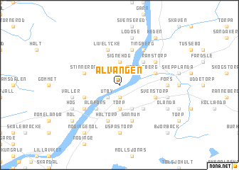 map of Älvängen