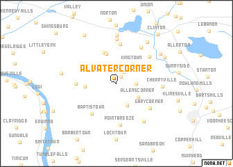 map of Alvater Corner