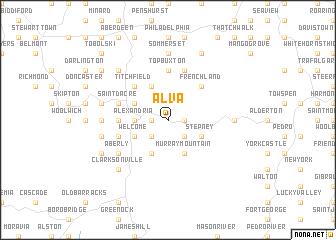 map of Alva