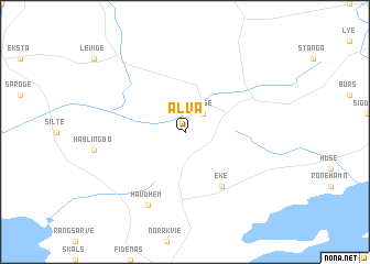 map of Alva