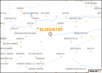 map of Alvediston