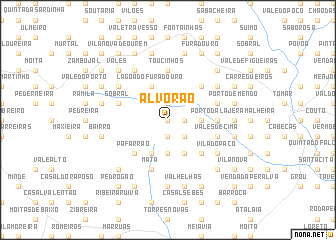 map of Alvorão