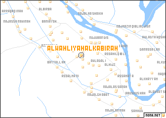 map of Al Waḩlīyah al Kabīrah