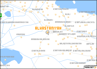 map of Al Wasţānīyah