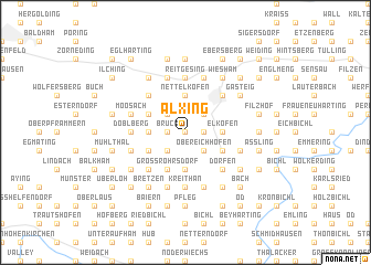 map of Alxing