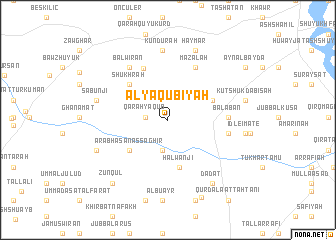 map of Al Ya‘qūbīyah