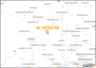 map of Al Yazīdīyah