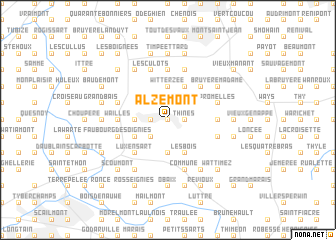 map of Alzémont