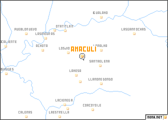 map of Amaculí