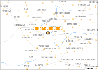 map of Amadoubougou