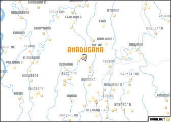 map of Amadugama