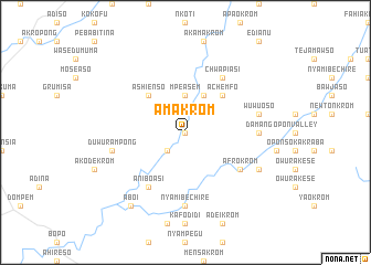 map of Amakrom