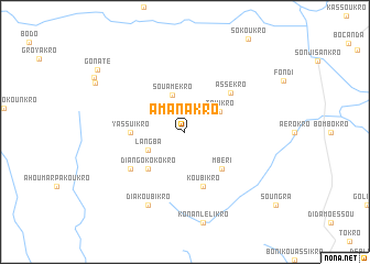 map of Amanakro