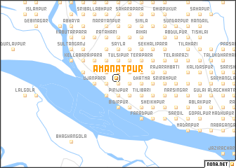map of Amānatpur