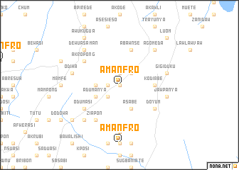 map of Amanfro