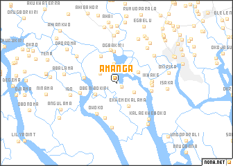 map of Amanga