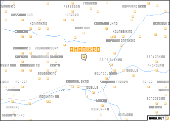 map of Amanikro