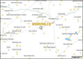 map of Amaninalco