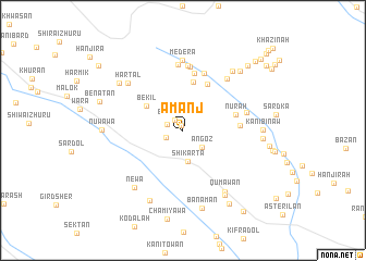 map of Āmānj