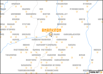 map of Amankrom