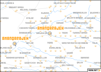 map of Amān Qarajeh